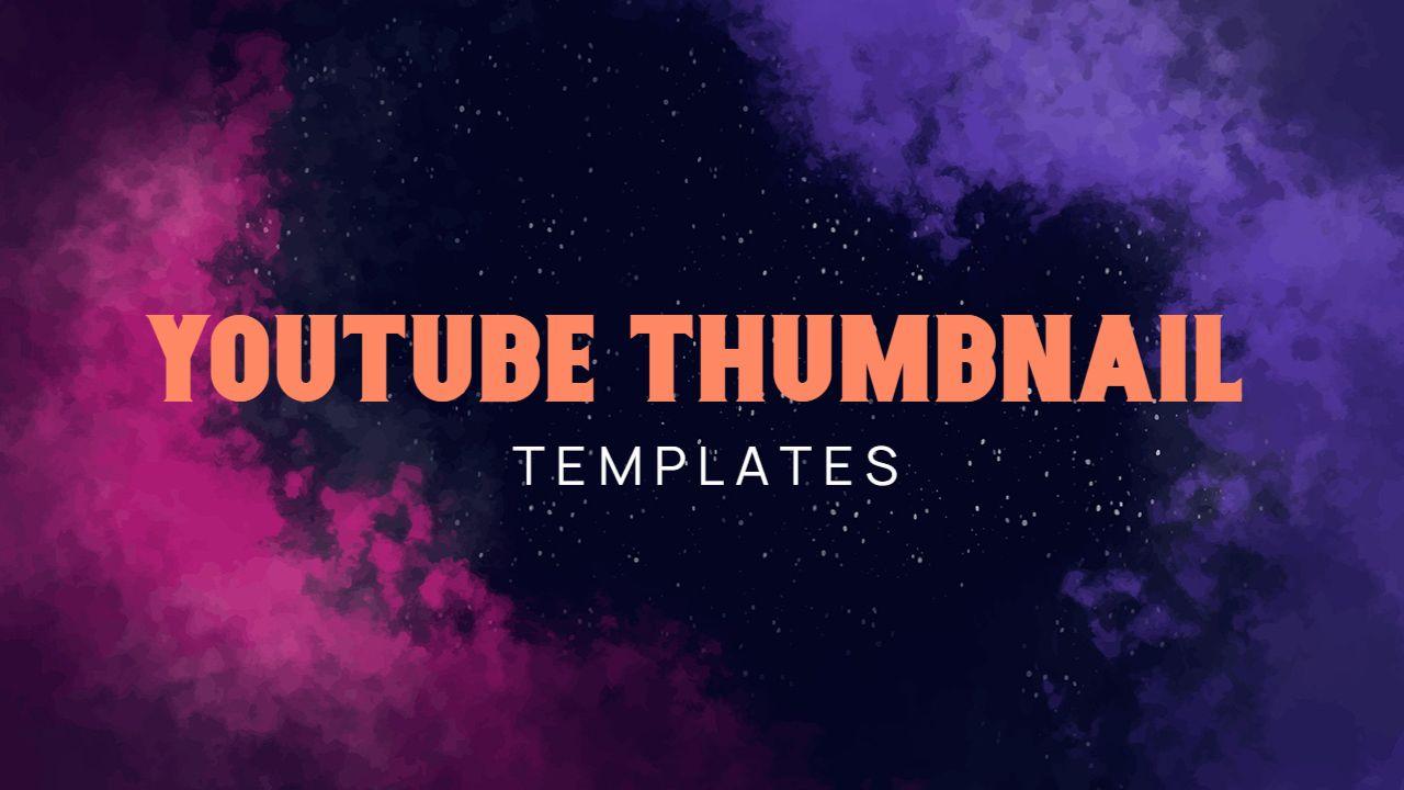 Vibrant Cosmic Abstract Art YouTube Thumbnail Template