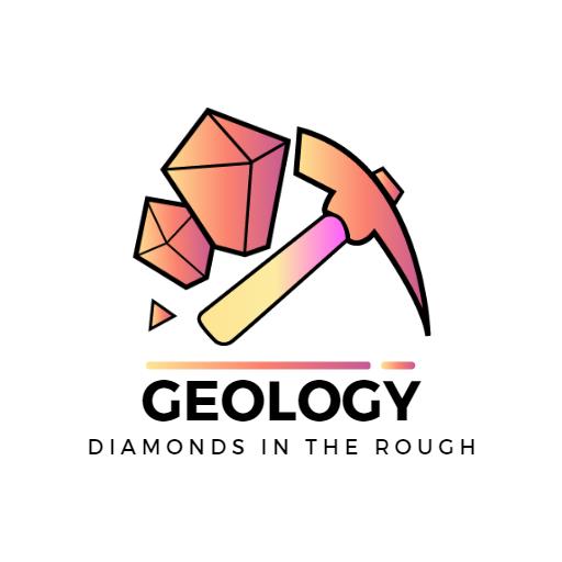 Vibrant Crystal Formations Highlight Geology Exploration Logo Template