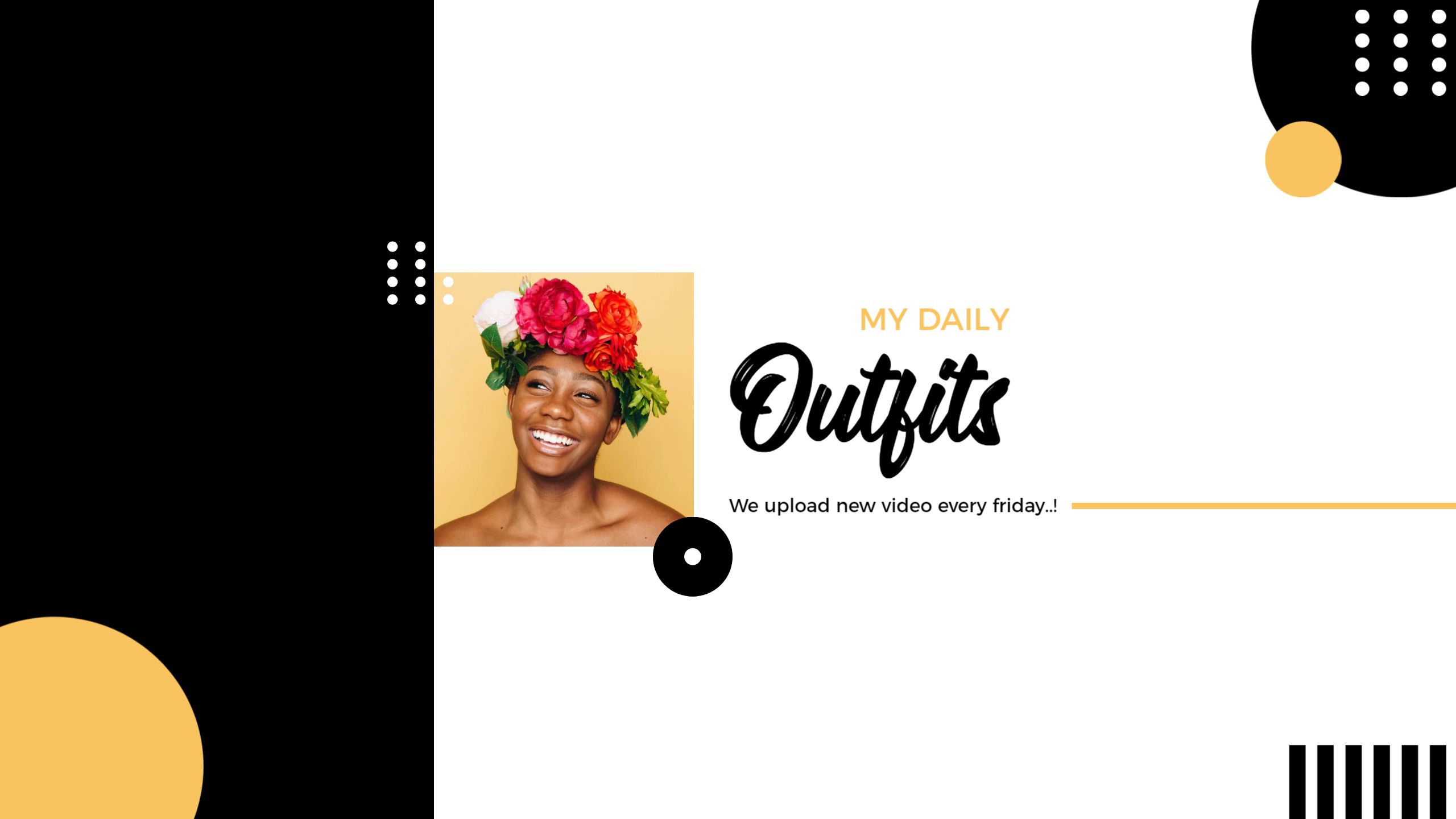 Vibrant Daily Outfits with Cheerful Colors YouTube Banner Template