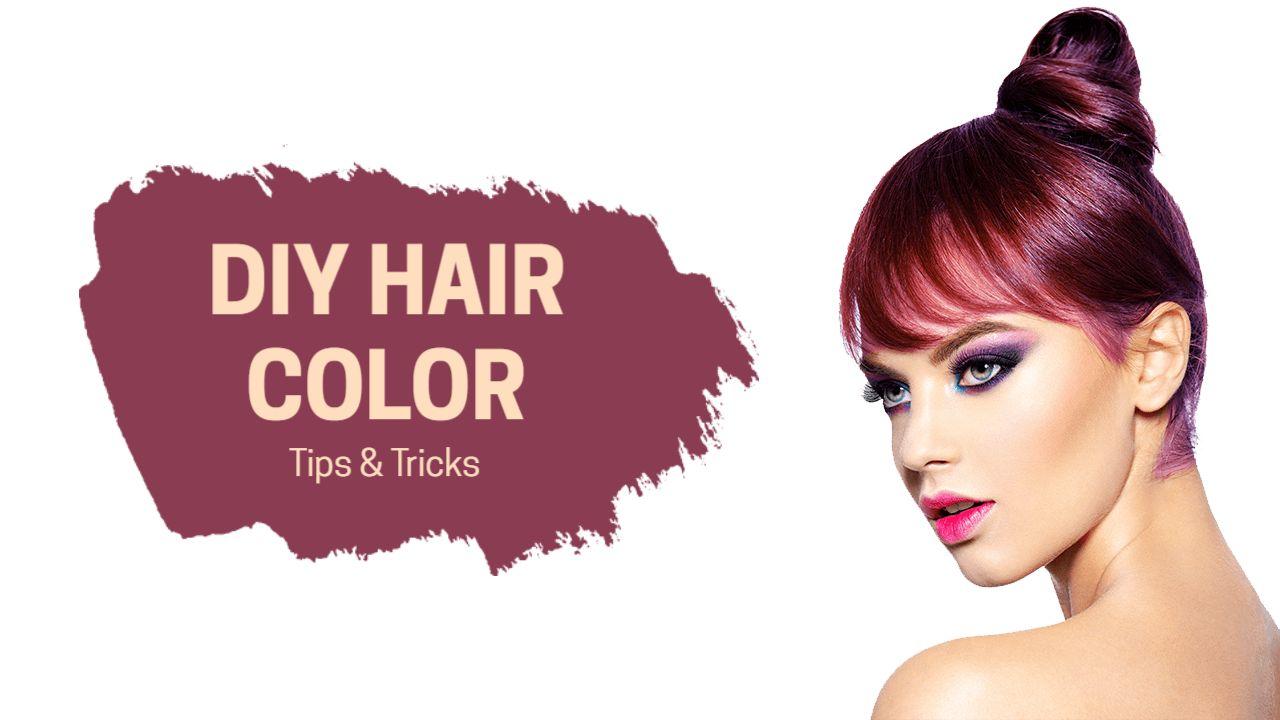 Vibrant DIY Hair Color Tips Tricks YouTube Thumbnail Template