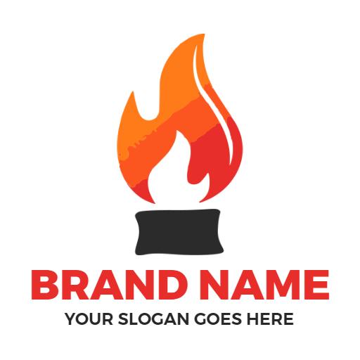 Vibrant Flame Design Showcasing Candlelight Products Logo Template