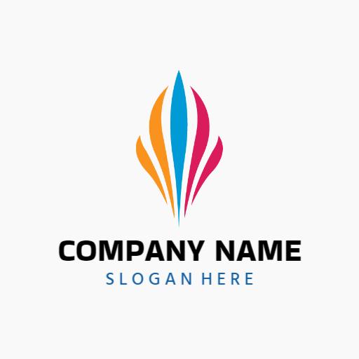 Vibrant Flame Design Symbolizing Innovative Company Logo Template