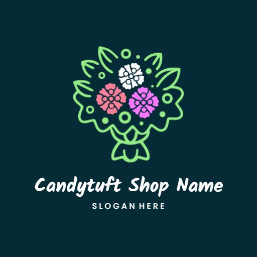 Vibrant Floral Arrangement Representing a Florist Business Logo Template