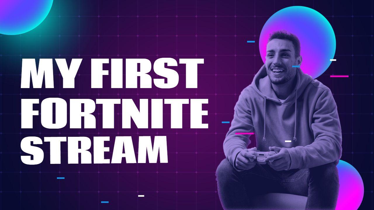 Vibrant Fortnite Stream Highlights Gaming YouTube Thumbnail Template