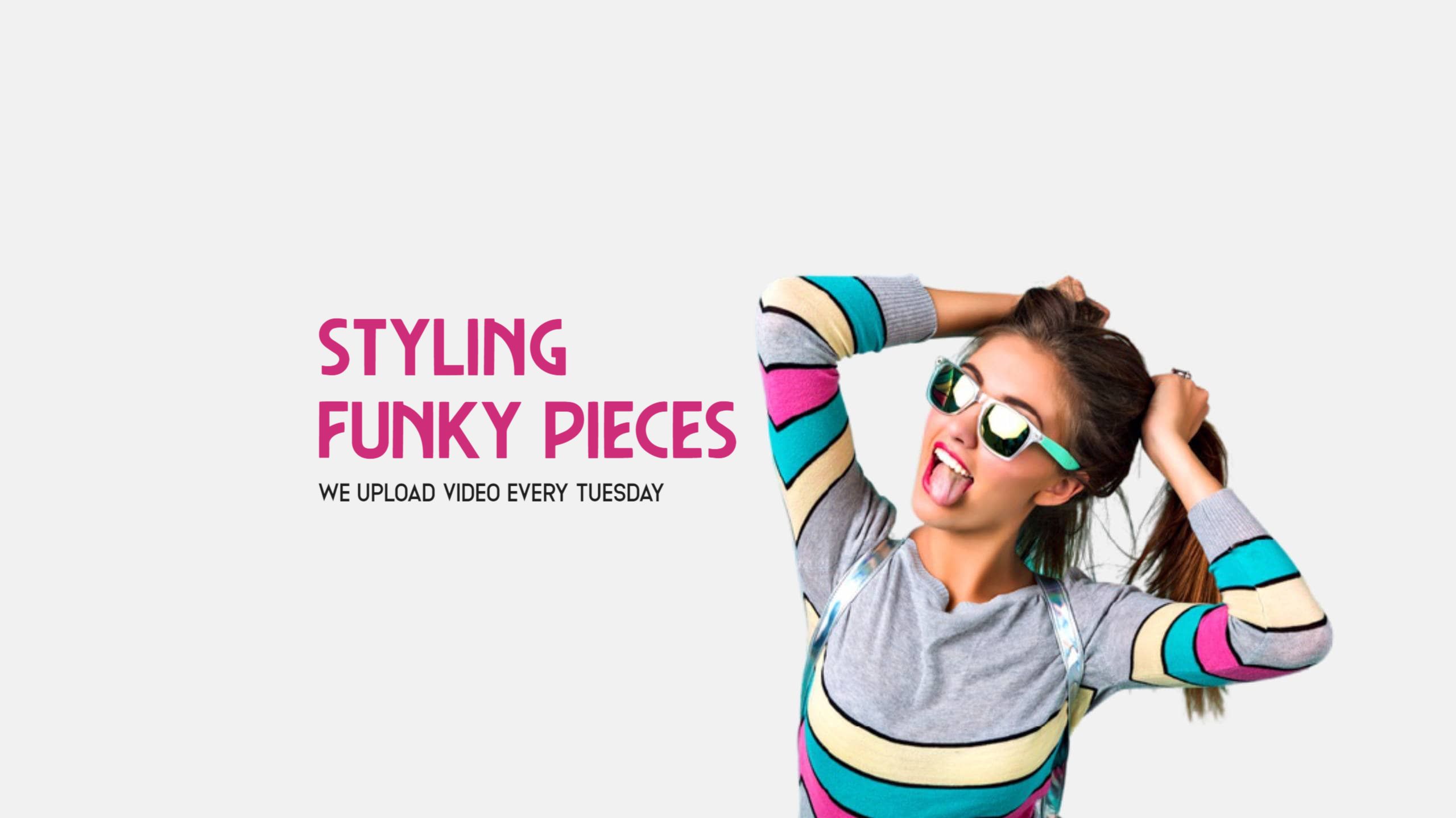 Vibrant Funky Style with Colorful Fashion YouTube Banner Template