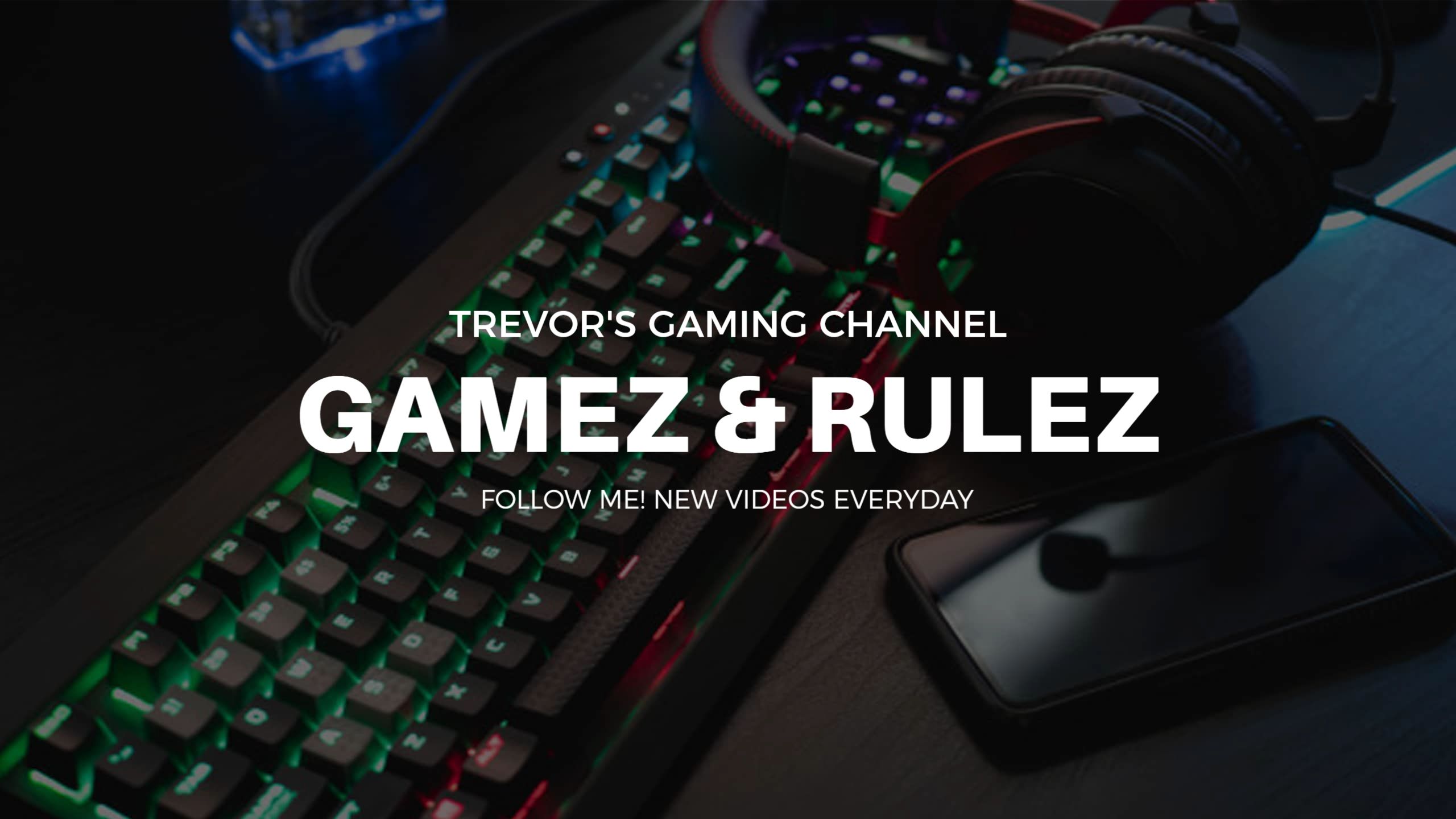 Vibrant Gaming Setup with Keyboard and Headset Game Banner Template