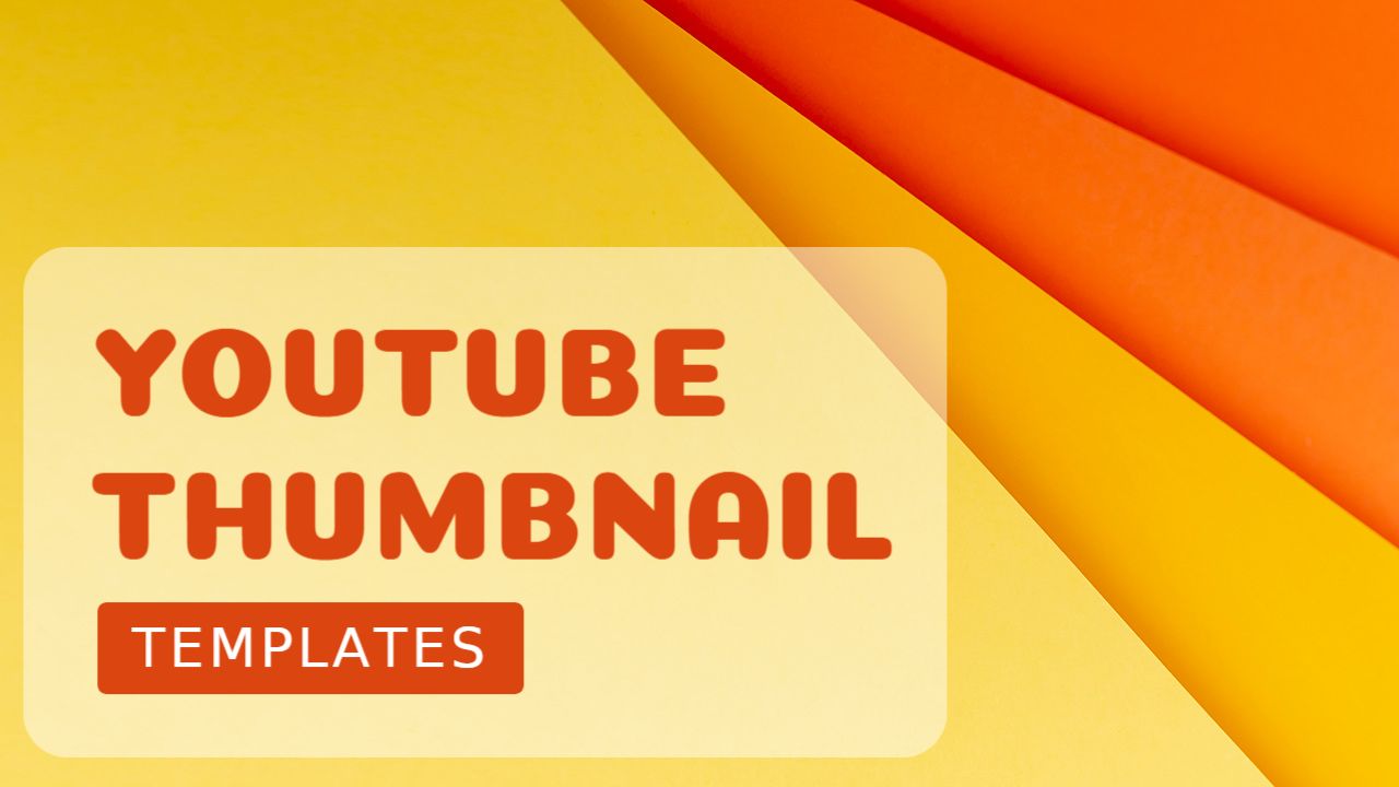 Vibrant Geometric Color Block Abstract YouTube Thumbnail Template