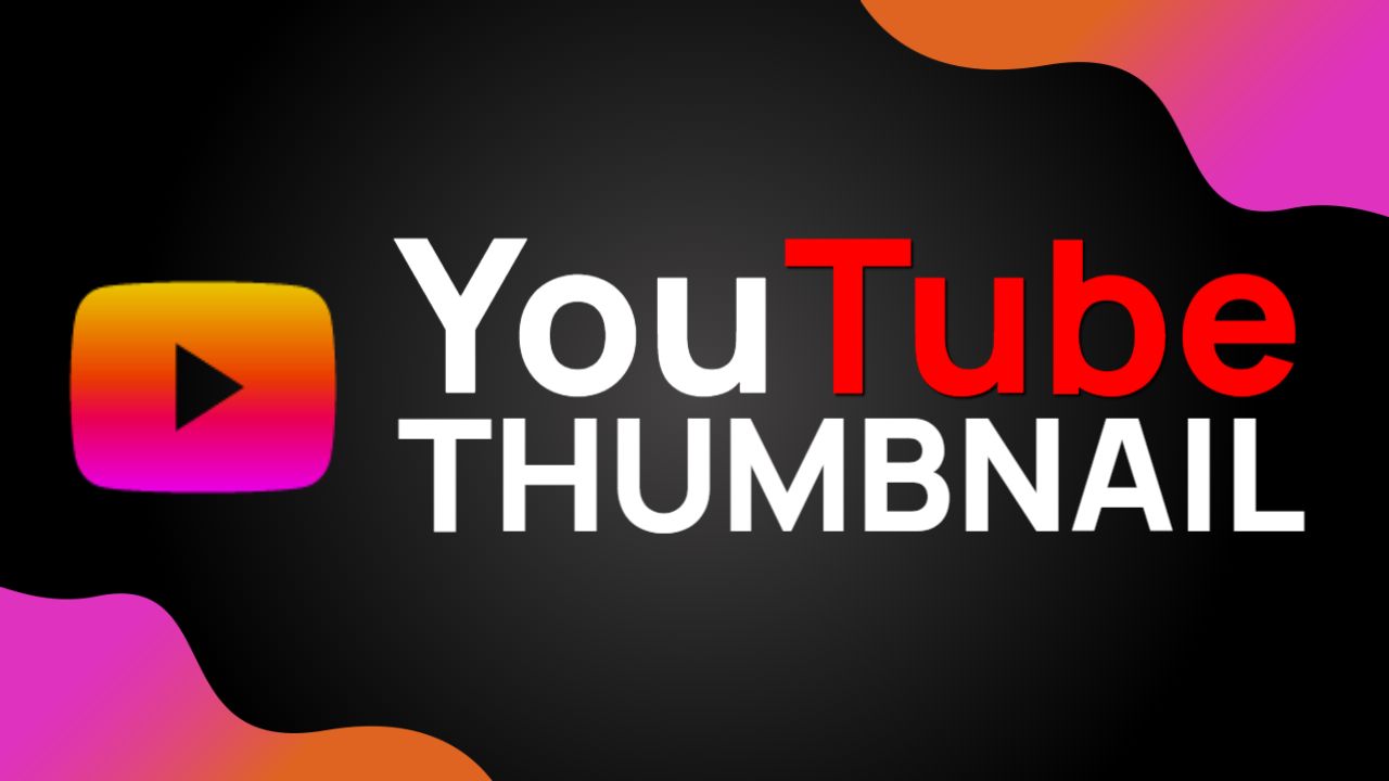 Vibrant Geometric Shapes Colorful Abstract YouTube Thumbnail Template