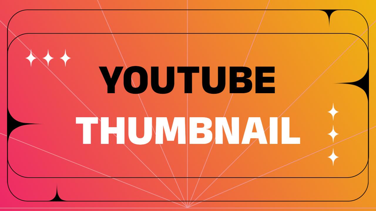 Vibrant Gradient Abstract Design YouTube Thumbnail Template