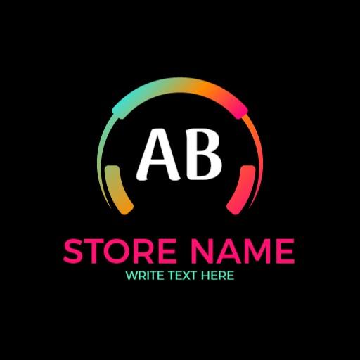 Vibrant Gradient Colorful Design Showcasing Modern Brand Logo Template