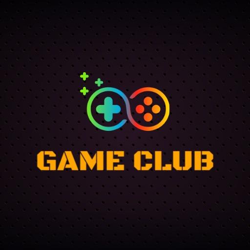 Vibrant Gradient Controllers Showcasing Exciting Game Club Logo Template