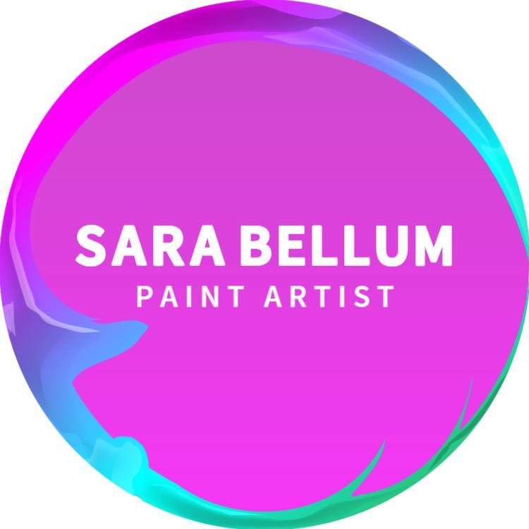 Vibrant Gradient Paint Artist Circle Business Card Template