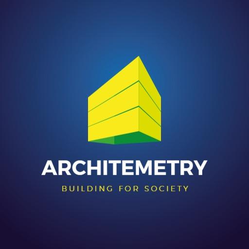 Vibrant Green and Blue 3D Architectural Building Logo Template