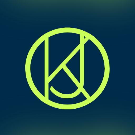 Vibrant Green and Dark Blue Letter Monogram Design Logo Template