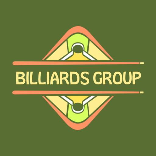 Vibrant Green and Orange Design for Billiards Group Logo Template