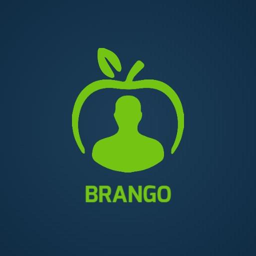 Vibrant Green Apple with Human Silhouette Fitness Logo Template