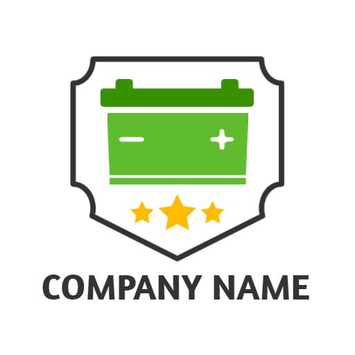 Vibrant Green Battery Design Showcasing Energy Solutions Logo Template