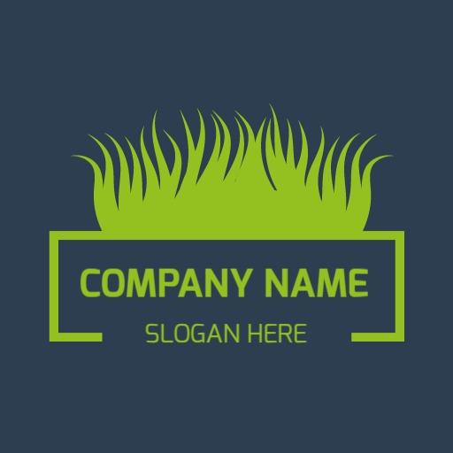 Vibrant Green Grass Design for Lawn Care Company Logo Template