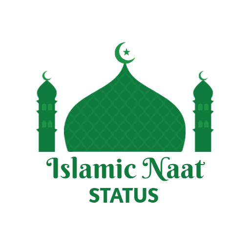 Vibrant Green Islamic Naat Status Celebrating Religious Faith Logo Template