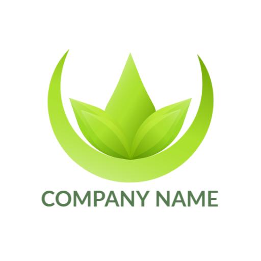 Vibrant Green Leaf Design Promoting Environmental Awareness Logo Template