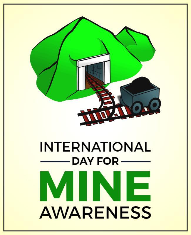 Vibrant Green Mining Awareness and Safety Campaign Poster Template
