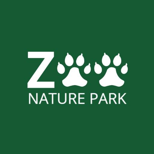 Vibrant Green Nature Park Featuring Animal Footprints Logo Template