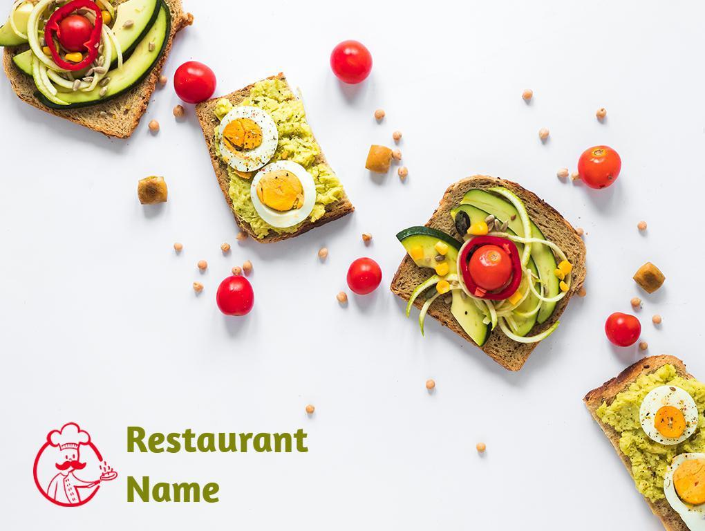Vibrant Green Restaurant Business Strategy Overview Presentation Template