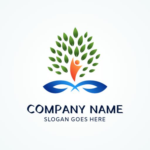 Vibrant Green Tree Design Representing Non Profit Initiatives Logo Template