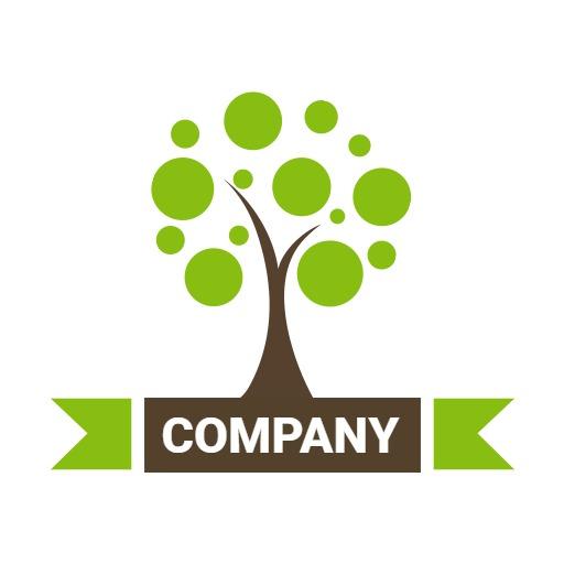 Vibrant Green Tree Symbolizing Eco Friendly Initiatives Logo Template
