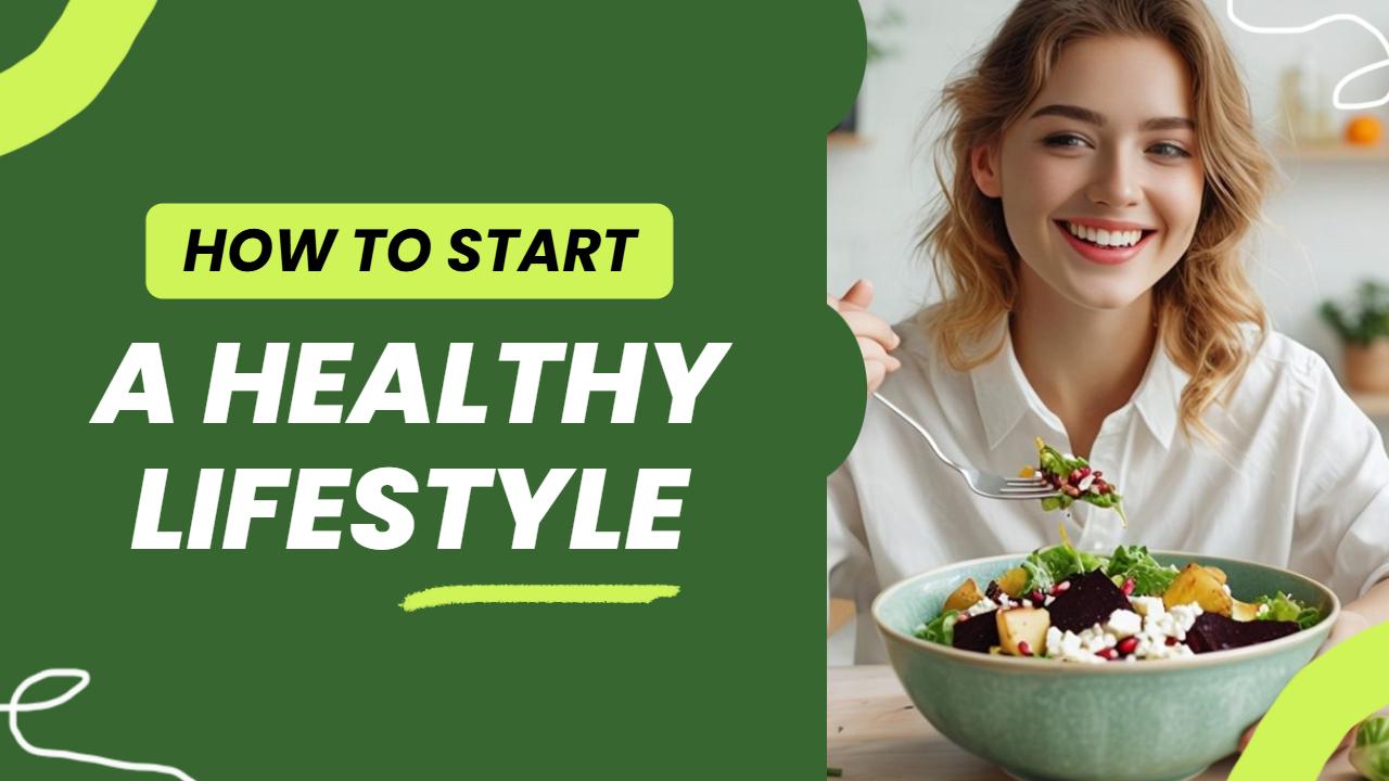 Vibrant Healthy Eating Guide Food YouTube Thumbnail Template