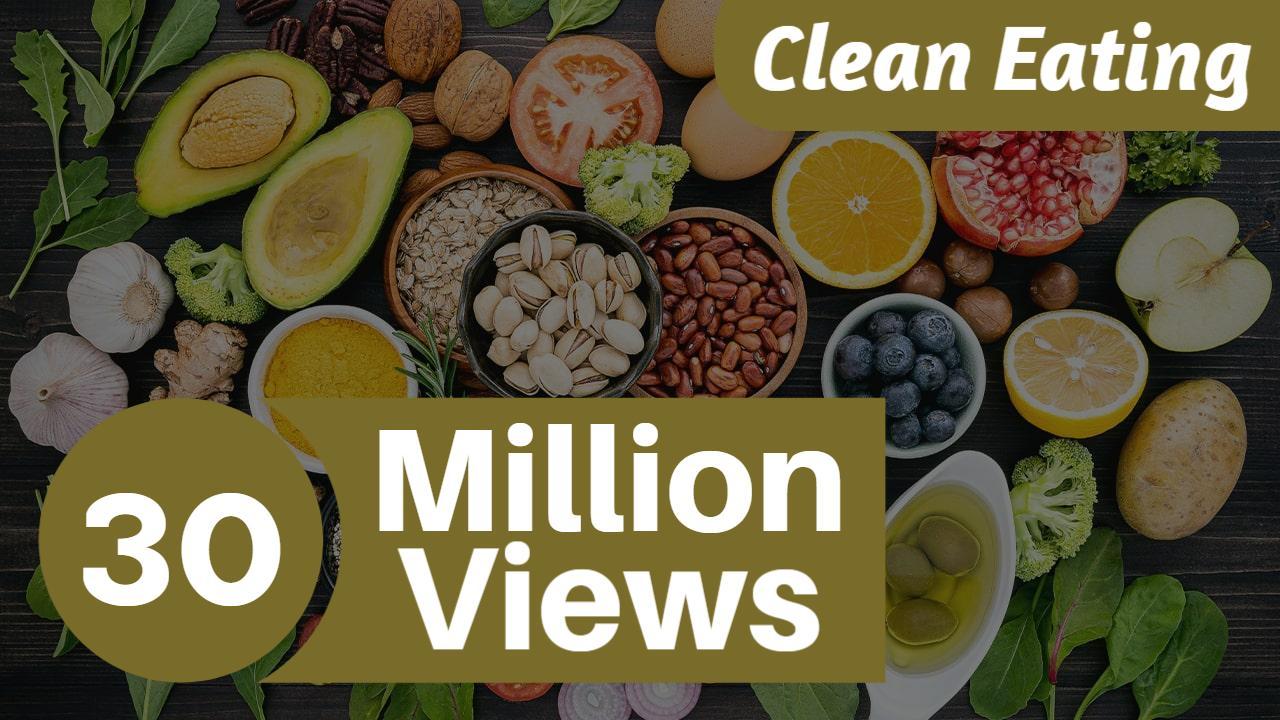 Vibrant Healthy Ingredients Clean Eating YouTube Thumbnail Template