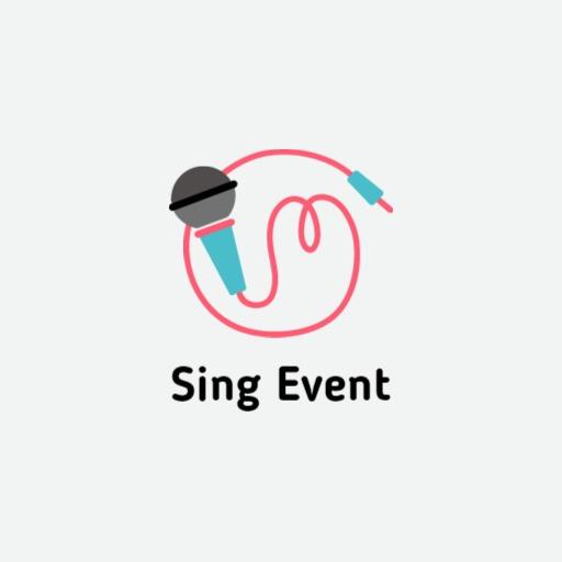 Vibrant Microphone Design Celebrating Musical Sing Event Logo Template