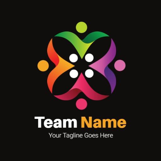 Vibrant Multi-Color Design Representing Team Spirit Logo Template