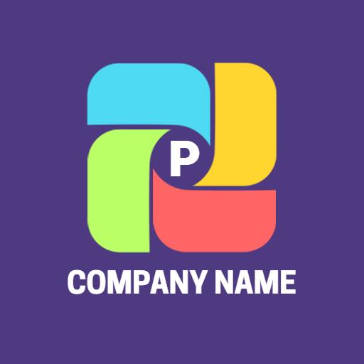 Vibrant Multi-Colored Elements Integrated in Printer Logo Template