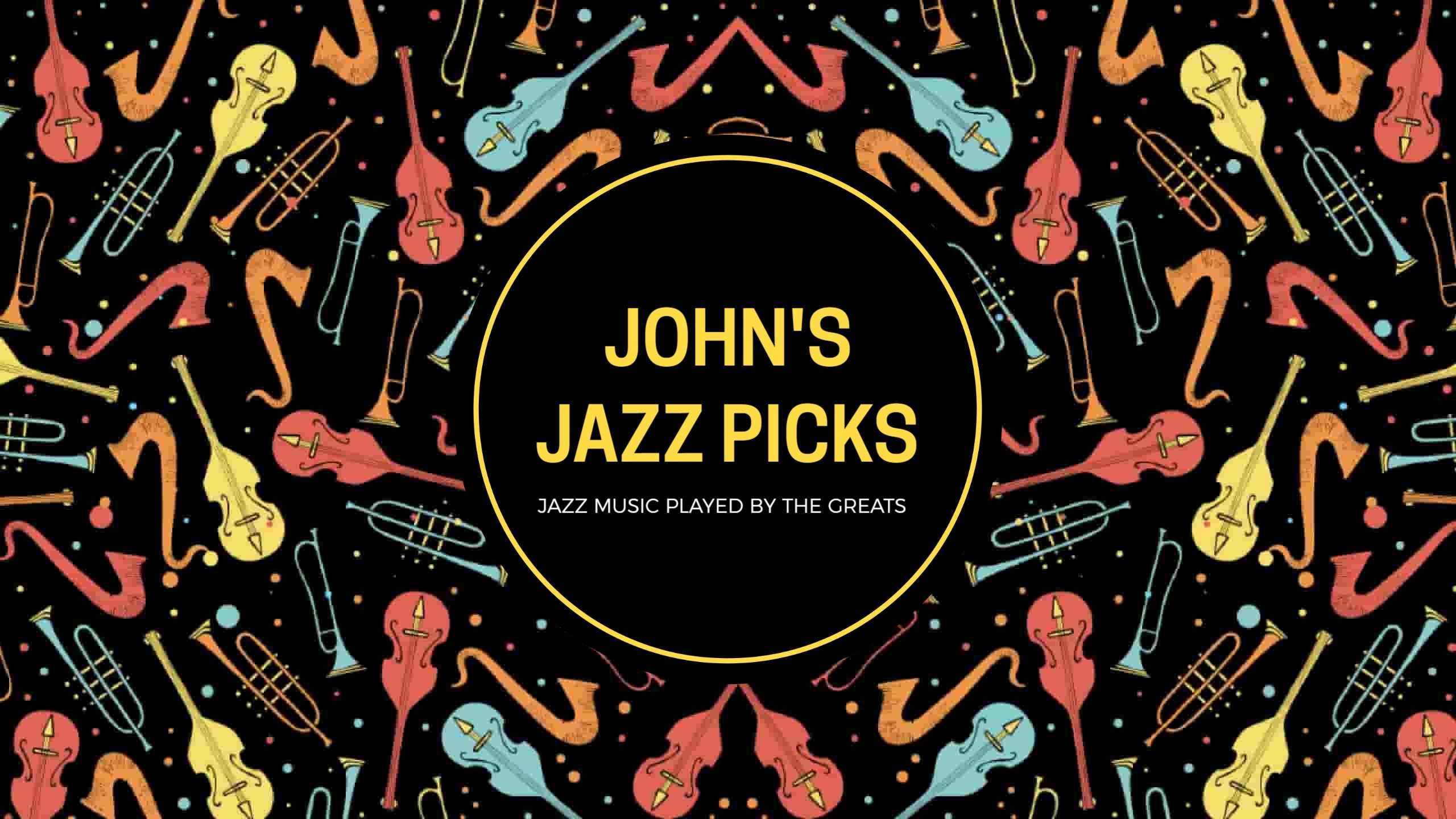 Vibrant Musical Instruments in Jazz Theme YouTube Banner Template