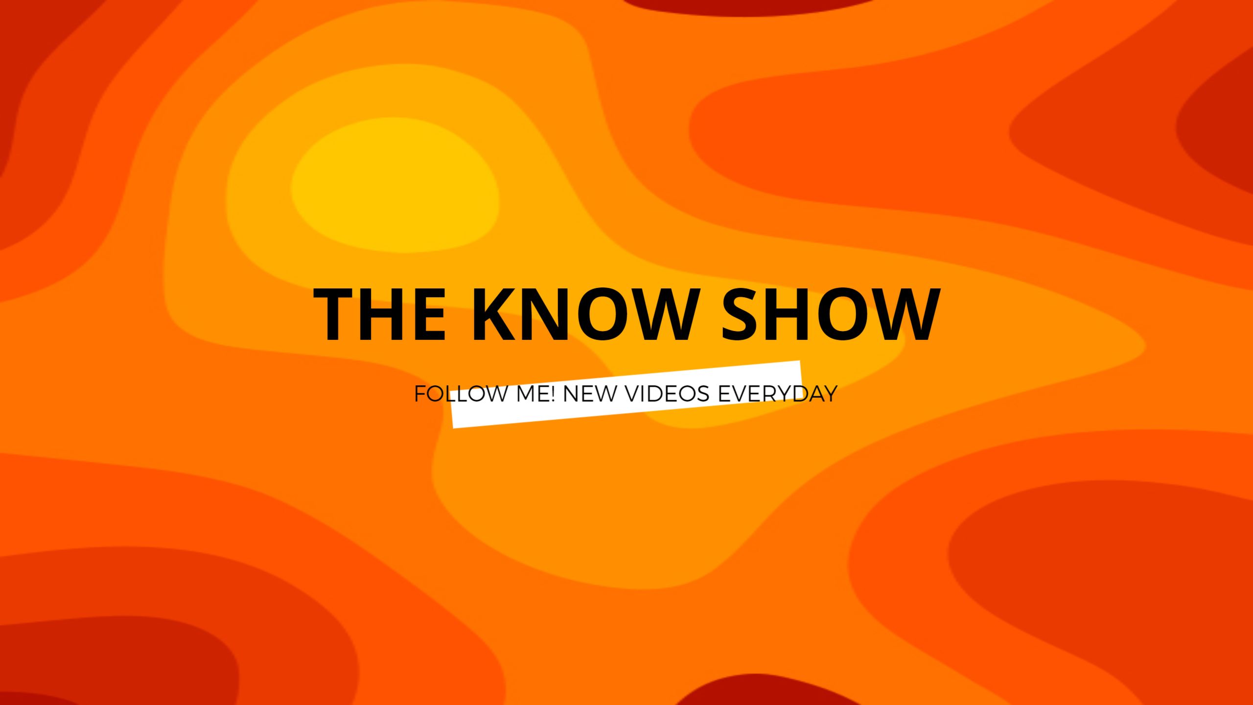 Vibrant Orange Abstract Design for YouTube Channel Banner Template