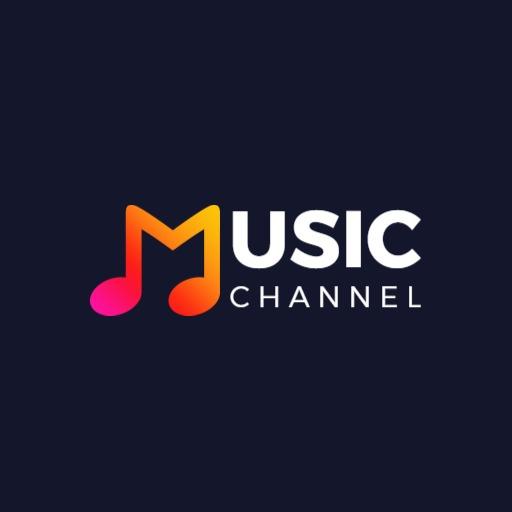 Vibrant Orange and Pink Music YouTube Channel Logo Template