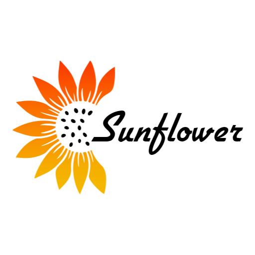 Vibrant Orange and Yellow Sunflower Design for Branding Logo Template