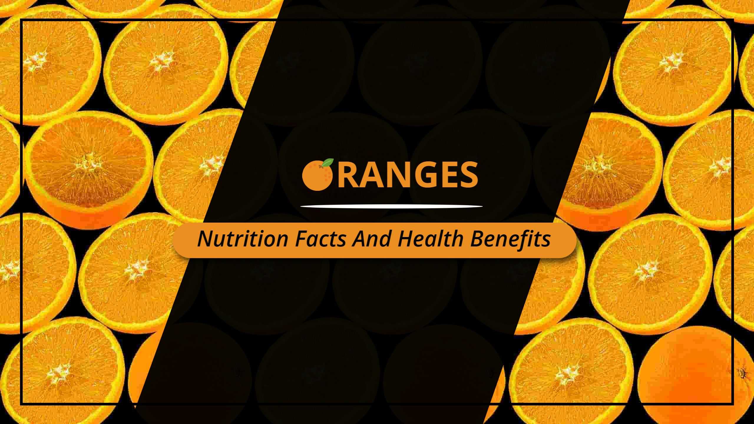 Vibrant Orange Background with Nutritional Facts YouTube Banner Template