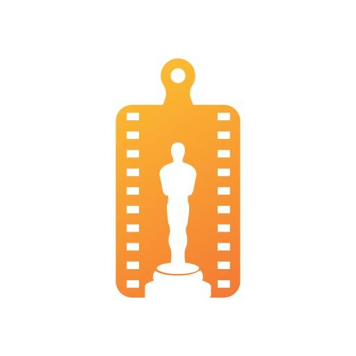Vibrant Orange Film Reel Celebrating Entertainment Industry Logo Template