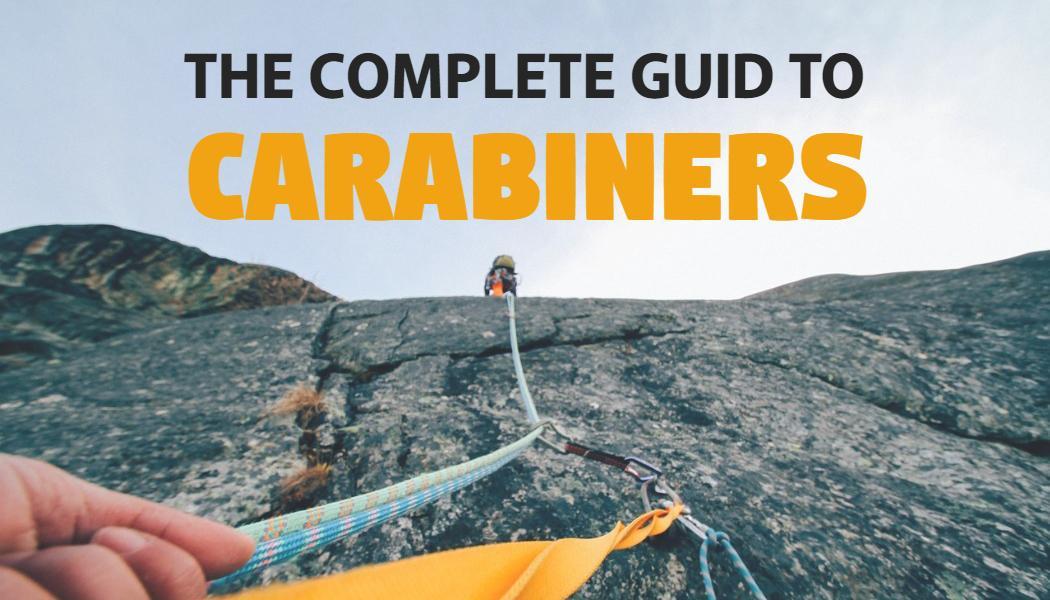 Vibrant Orange Manual Carabiners Adventure Visiting Card Template
