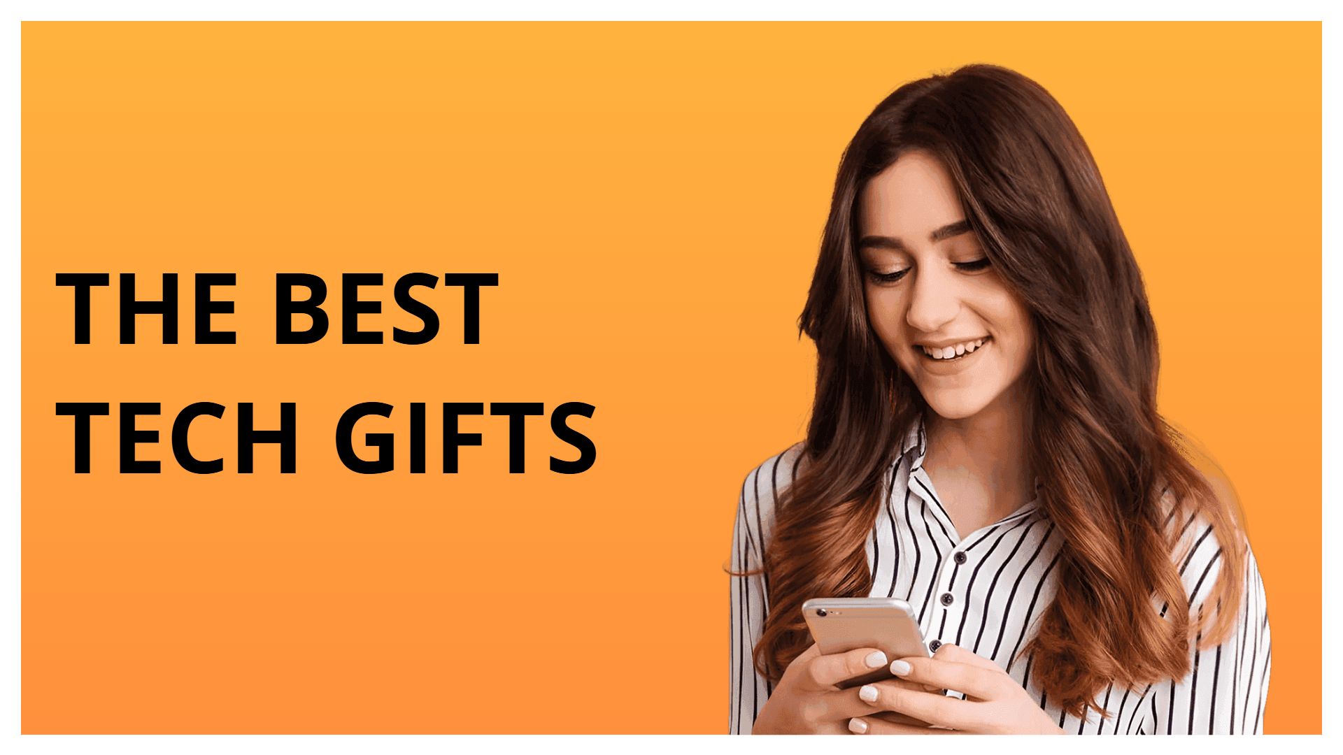 Vibrant Orange Modern Tech Products Showcase Presentation Template