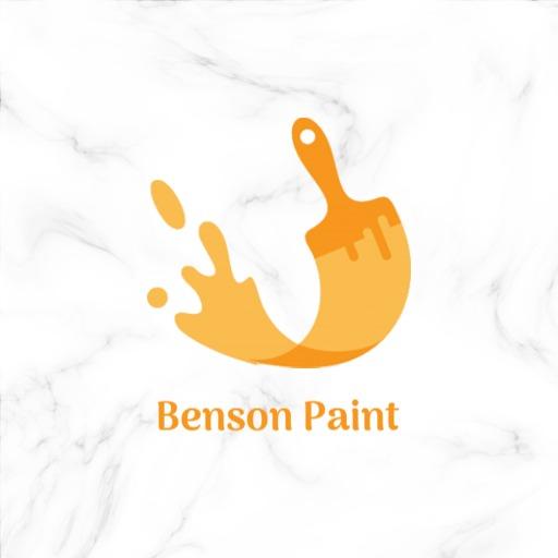 Vibrant Orange Paint Splash Representing Creative Painting Logo Template