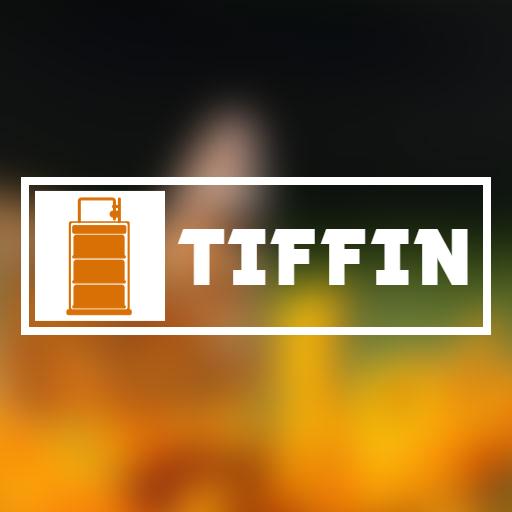 Vibrant Orange Tiffin Container Illustrating Culinary Delight Logo Template