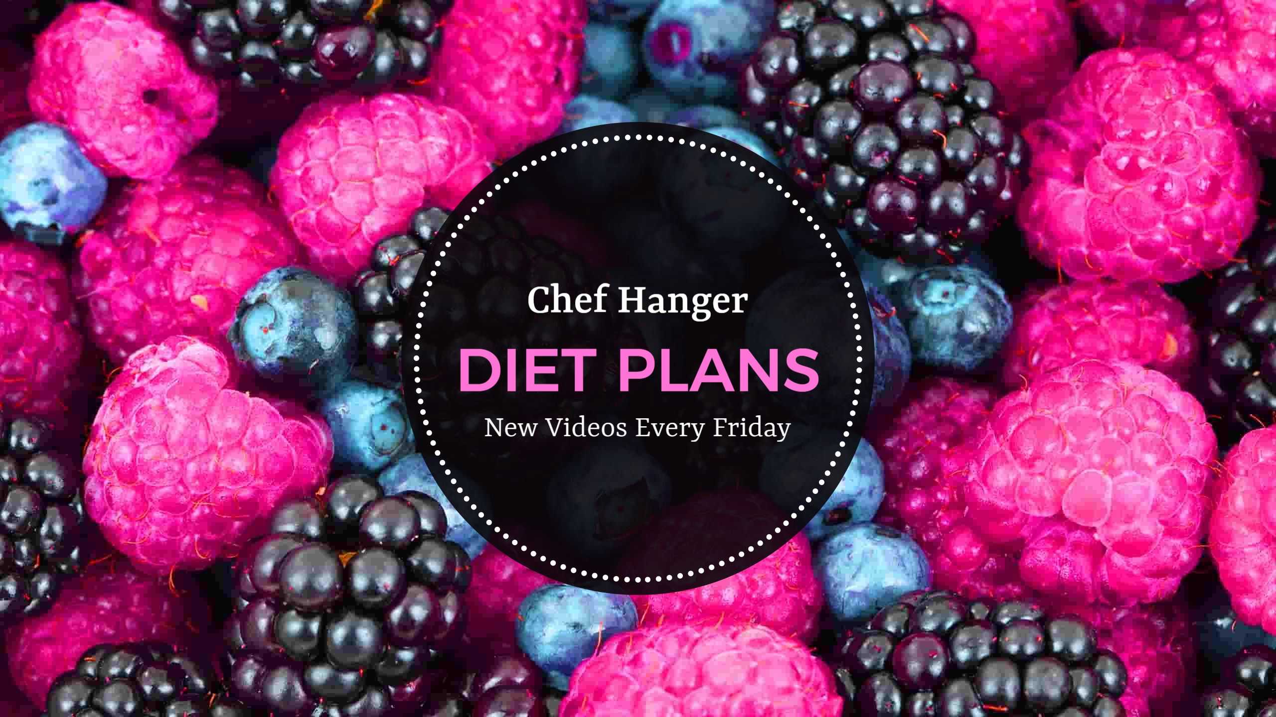 Vibrant Pink and Purple Berries for Diet Plans YouTube Banner Template