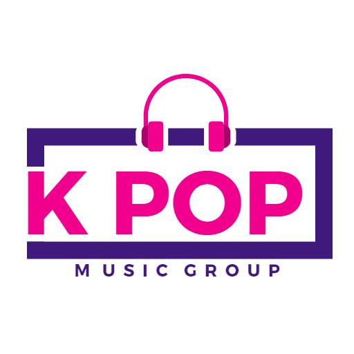 Vibrant Pink and Purple Design Celebrating K-pop Music Group Logo Template