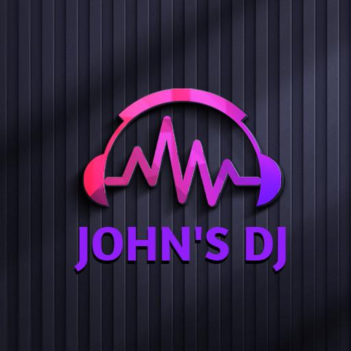 Vibrant Pink and Purple DJ Music Mockup Logo Template