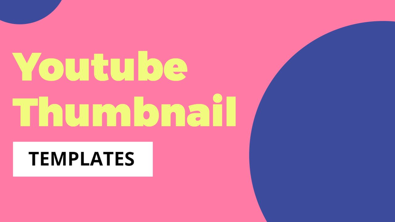 Vibrant Pink Circle Abstract Art YouTube Thumbnail Template