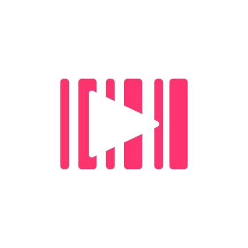Vibrant Pink Play Button for Engaging Entertainment Logo Template