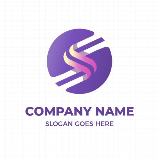 Vibrant Purple and Pink S Letter Design for Brands Logo Template